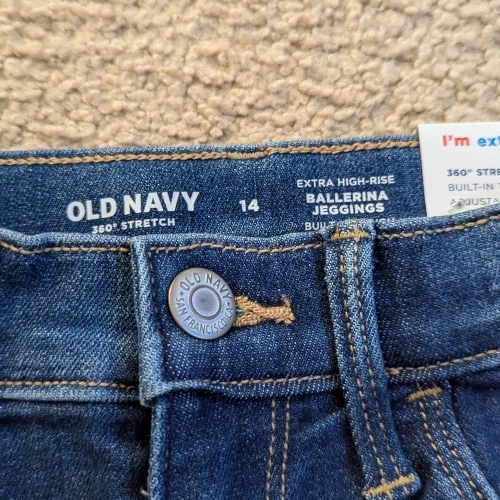 New with Tags Old Navy Ballerina Jegging Adjustable Waist Jeans Size 14